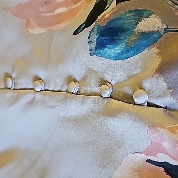 Zara slip dress. Called water color. Gray with large flowers. Size small. - Picture 11 of 11